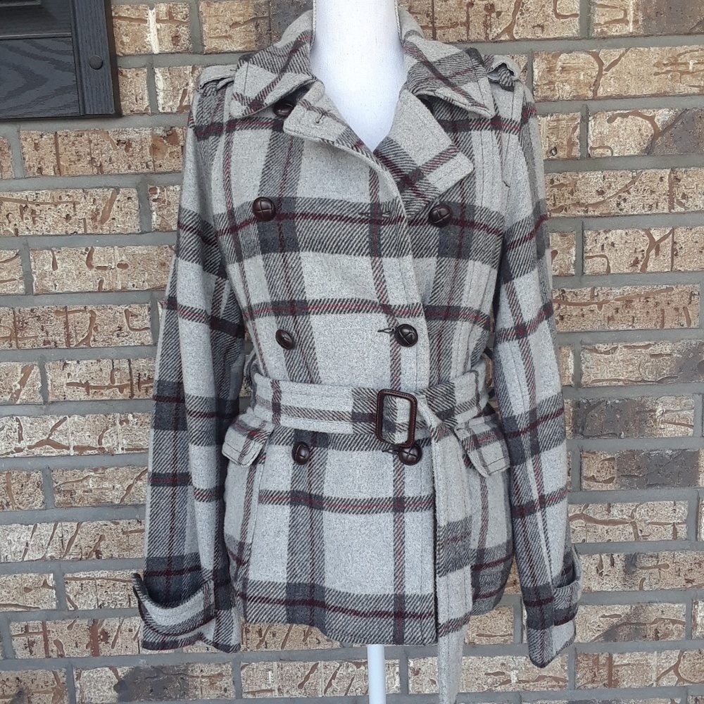 AEO Tartan Coat with Belt
